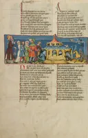 An illustration from Weltchronik (1400)