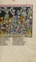 An illustration from Weltchronik (1400)