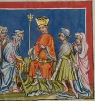 An illustration from Weltchronik (1400)
