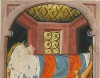 An illustration from Weltchronik (1400)