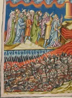 An illustration from Weltchronik (1400)