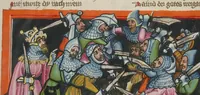 An illustration from Weltchronik (1400)