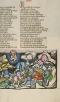 An illustration from Weltchronik (1400)