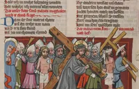 An illustration from Weltchronik (1400)