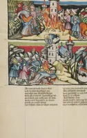 An illustration from Weltchronik (1400)