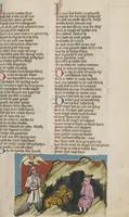 An illustration from Weltchronik (1400)