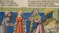 An illustration from Weltchronik (1400)