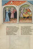 An illustration from Weltchronik (1400)