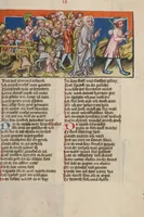 An illustration from Weltchronik (1400)