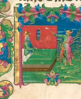 An illustration from Leaf from an antiphonal (1455)