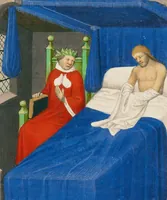 An illustration from Des cas des nobles hommes et femmes (1413)