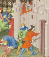 An illustration from Des cas des nobles hommes et femmes (1413)