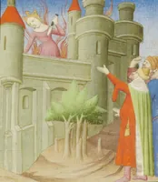 An illustration from Des cas des nobles hommes et femmes (1413)