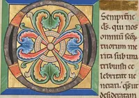 An illustration from Stammheim Missal