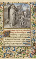 An illustration from Invention et translation du corps de Saint Antoine (1465)