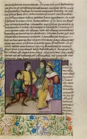 An illustration from Letter to Johann von Eich and Historia de duobus amantibus (1460)