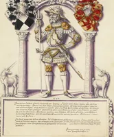 An illustration from Chronicle of the Hohenzollern Family (1572)