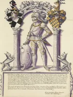 An illustration from Chronicle of the Hohenzollern Family (1572)