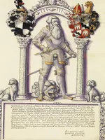 An illustration from Chronicle of the Hohenzollern Family (1572)