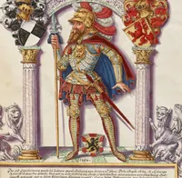 An illustration from Chronicle of the Hohenzollern Family (1572)