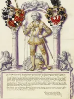An illustration from Chronicle of the Hohenzollern Family (1572)