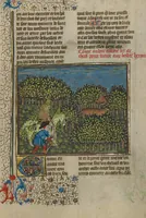 An illustration from Livre de la Chasse (1430)