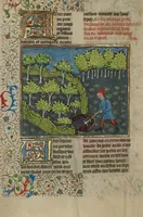 An illustration from Livre de la Chasse (1430)