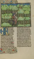 An illustration from Livre de la Chasse (1430)