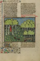 An illustration from Livre de la Chasse (1430)