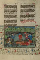 An illustration from Livre de la Chasse (1430)