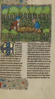 An illustration from Livre de la Chasse (1430)