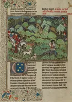 An illustration from Livre de la Chasse (1430)