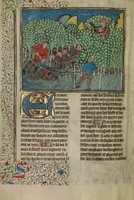 An illustration from Livre de la Chasse (1430)