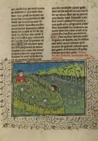 An illustration from Livre de la Chasse (1430)