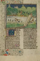 An illustration from Livre de la Chasse (1430)