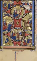 An illustration from Wenceslaus Psalter (1250)
