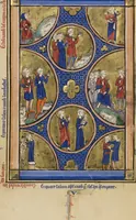 An illustration from Wenceslaus Psalter (1250)