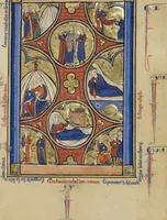 An illustration from Wenceslaus Psalter (1250)