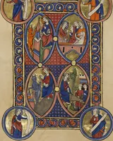 An illustration from Wenceslaus Psalter (1250)