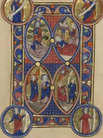 An illustration from Wenceslaus Psalter (1250)