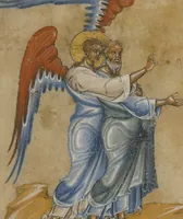 An illustration from Two miniatures from a Book of Old Testament Prophets (1300)