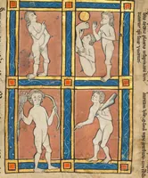 An illustration from De Natura Avium; De Pastoribus et Ovibus; Bestiarium; Mirabilia Mundi; Philosophia Mundi; On the Soul (1277)