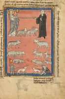 An illustration from De Natura Avium; De Pastoribus et Ovibus; Bestiarium; Mirabilia Mundi; Philosophia Mundi; On the Soul (1277)