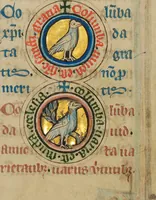 An illustration from De Natura Avium; De Pastoribus et Ovibus; Bestiarium; Mirabilia Mundi; Philosophia Mundi; On the Soul (1277)