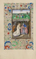 An illustration from Llangattock Hours