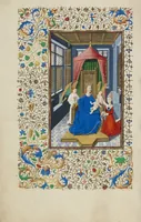 An illustration from Llangattock Hours