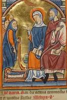 An illustration from Illustrated Vita Christi, with devotional supplements (1190)