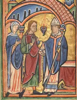 An illustration from Illustrated Vita Christi, with devotional supplements (1190)