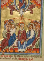 An illustration from Illustrated Vita Christi, with devotional supplements (1190)