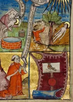 An illustration from Illustrated Vita Christi, with devotional supplements (1190)
